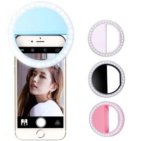 Universal Selfie LED Ring Flash Light Mobile Phone 36 LEDS Selfie Lamp