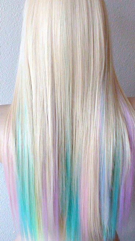 Blonde Pastel Ombre Wig 28 Straight Layered Hair Wig