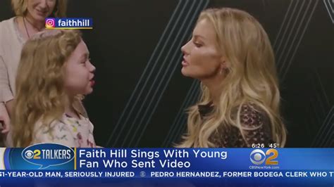 Faith Hill Sings With Young Fan Youtube