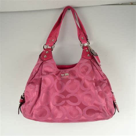 Bolsos De Trapillo Pink Coach Handbags Sale