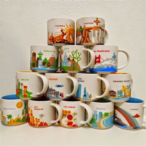 Starbucks You Are Here Coffee Mug Collection Collectibles And Art Food