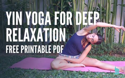 Yin Yoga Postures Pdf Blog Dandk