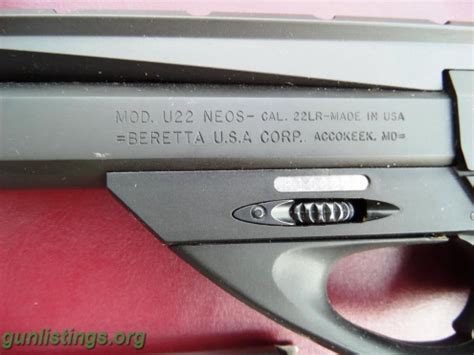 Beretta U Neos Semi Auto Pistol In Des Moines Iowa Gun