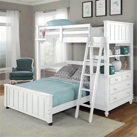 Ne Kids Lake House Twin Loft Bed Bunk Beds With Stairs Loft Bunk