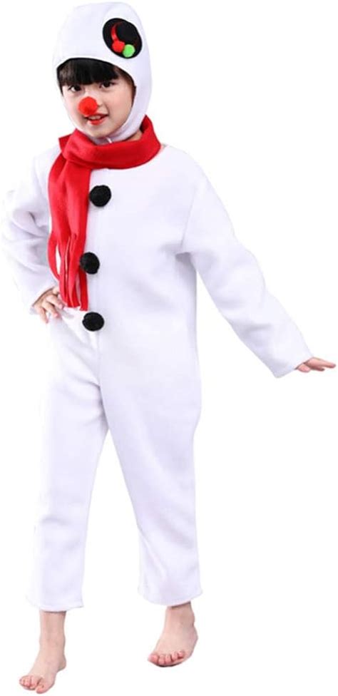 Nuobesty Kids Snowman Costume Christmas Snowman Jumpsuit