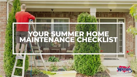 Your Summer Home Maintenance Checklist Youtube