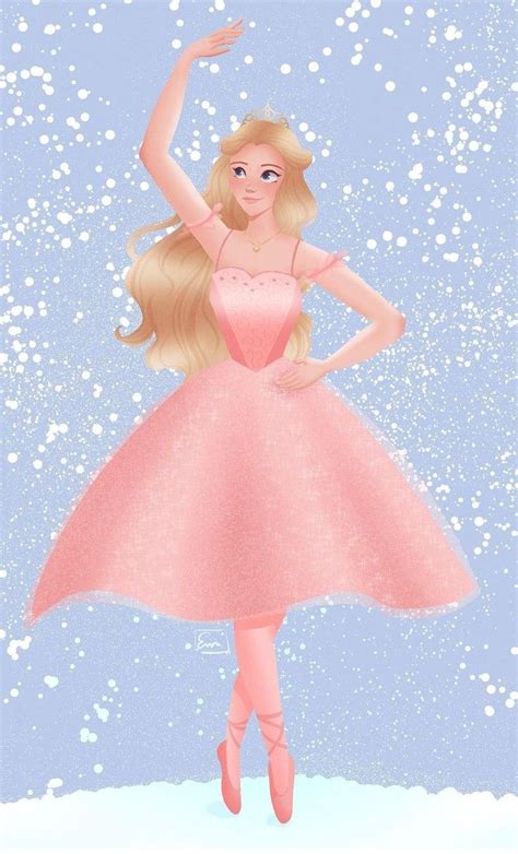 Clara The Sugar Plum Princess Dancing In The Snow From Barbie In The