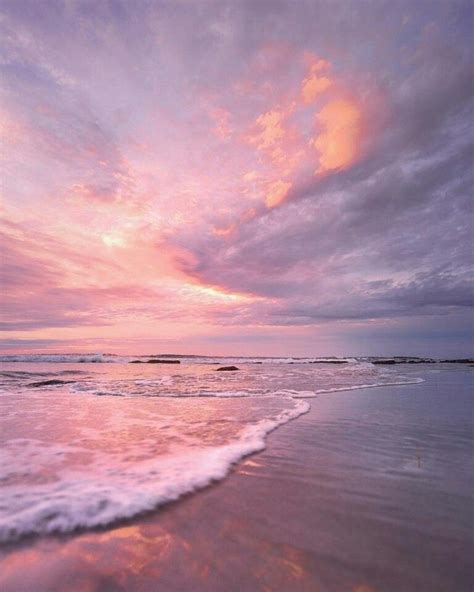 Ocean Beach Sea Sunset Sky Aesthetic Nature Photography