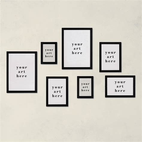 gallery wall frame set by bookishly