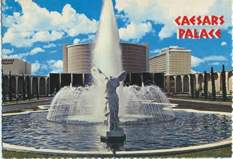 Caesars Palace Postcard Fountain From My Personal Collecti Flickr