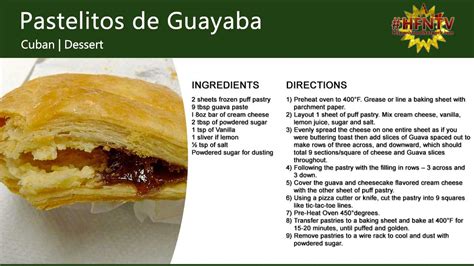 What are pastelillos de guayaba?. Pastelitos de Guayaba | Hispanic Food Network
