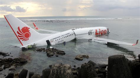 jetliner crashes into sea near runway in bali all aboard safe bpr