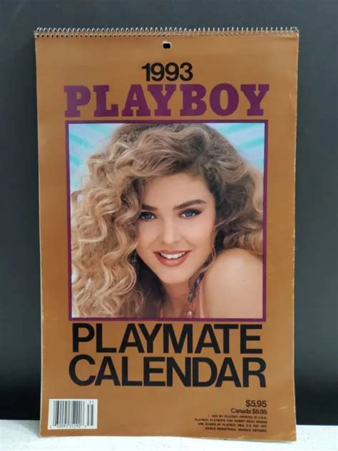 VINTAGE PLAYbabe Playmate Hanging Wall Month Calendar