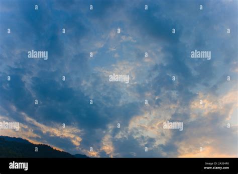 Beautiful Sunset Sky With Dramatic Light Twilight Sky Background With
