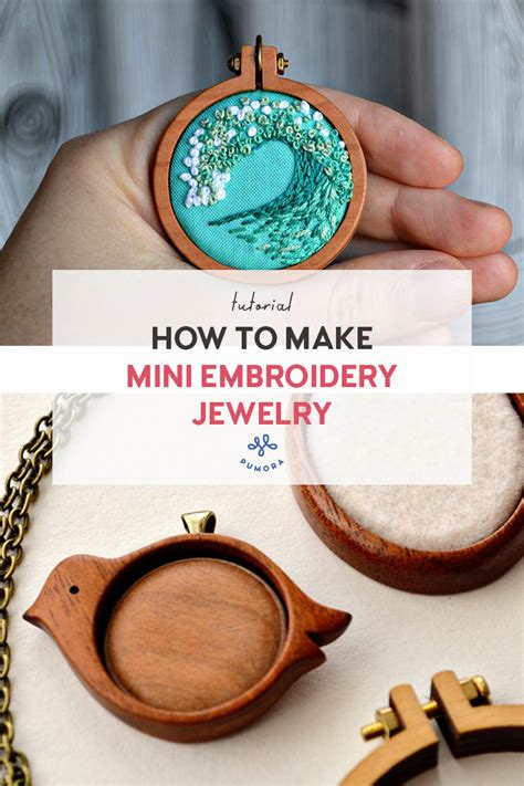 How To Make Embroidered Jewelry