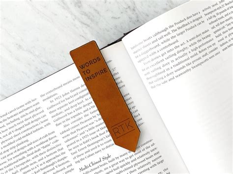 personalized leather bookmark custom bookmark 3rd etsy