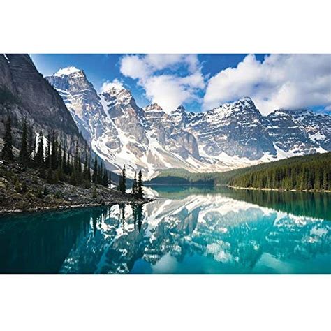 Enovoe Moraine Lake 1000 Piece Jigsaw Puzzle For Adults And Kids Ebay
