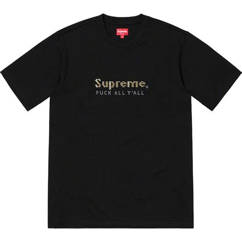 Supreme Supreme Gold Bars Tee Logo In Black Grailed