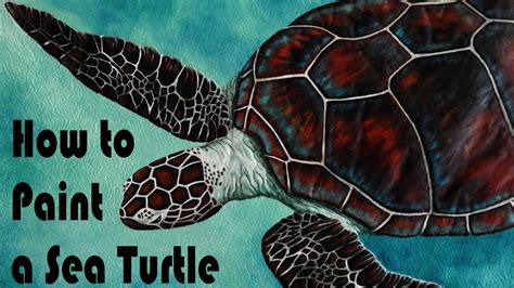 How To Paint A Sea Turtle Youtube