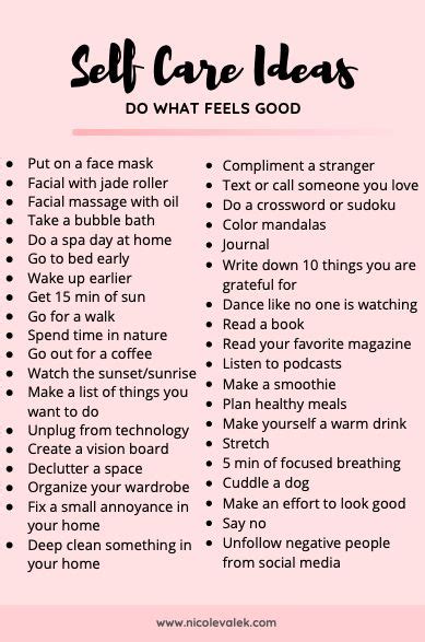 self care 101 and simple self care tips for your well being nicolevalek