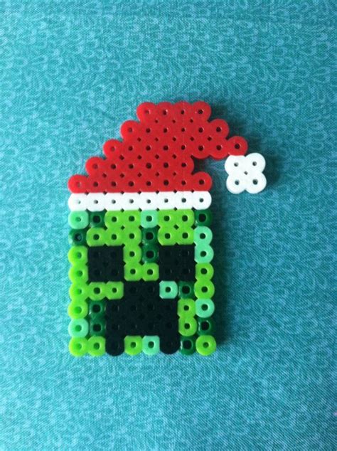 Perler Bead Minecraft Christmas Creeper By Geektasticcrafts 225