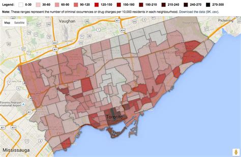 Toronto Crime Map Crime Map Toronto Canada