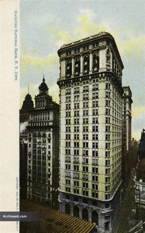 1903 Hanover National Bank New York Archiseek Irish Architecture