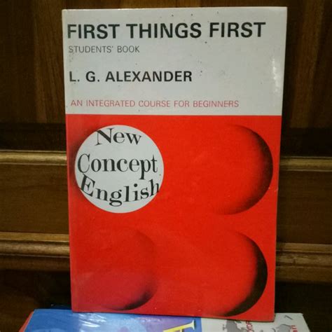 Jual Buku Original First Things First Lg Alexander Di Lapak Toko