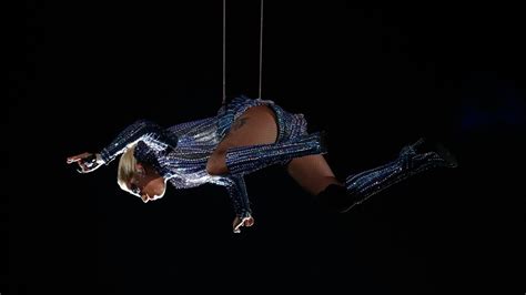 Lady Gaga S High Flying Halftime Performance