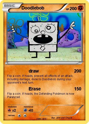 Learn how to draw pokemon simply by following the steps outlined in our video lessons. Pokémon Doodlebob 39 39 - draw - My Pokemon Card