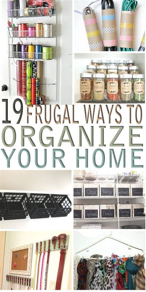 19 Frugal Ways To Organize Your Home My Stay At Home Adventures