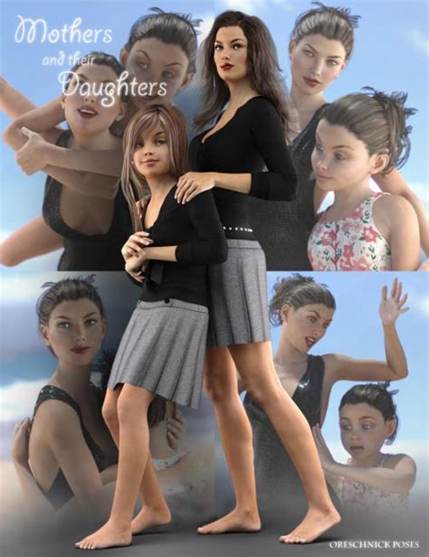 Oreschnick Poses Mothers And Their Daughters Poses 3d Models For Free