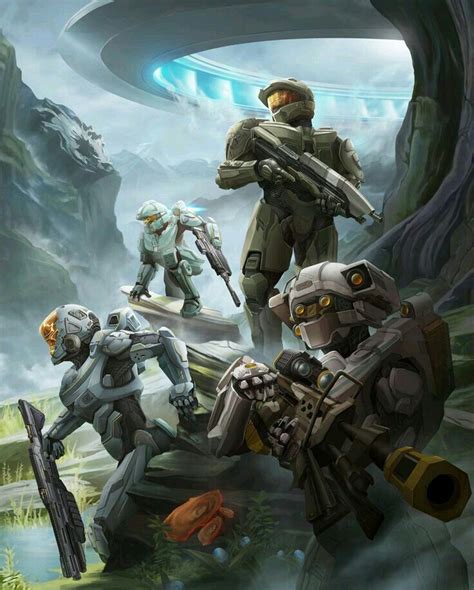 Halo Master Chief And The Team Halo Armor Halo Master Chief