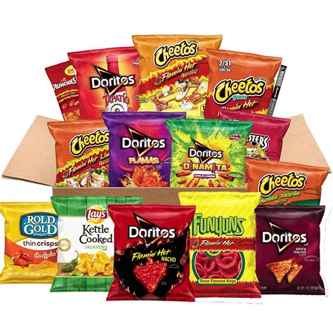 buy ultimate snacks care package hot and spicy variety of chips nuts and more 40 count online at