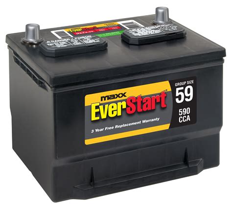 Everstart Maxx Lead Acid Automotive Battery Groups Size 59 12 Volt
