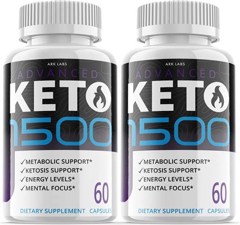 2 Pack Keto 1500 Pills For Weight Loss Energy Boosting Supplements For Weight Management