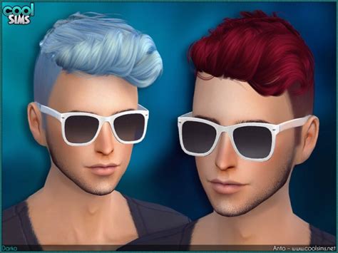 Sims 4 Hairs The Sims Resource Anto Darko Hairstyle By Alesso