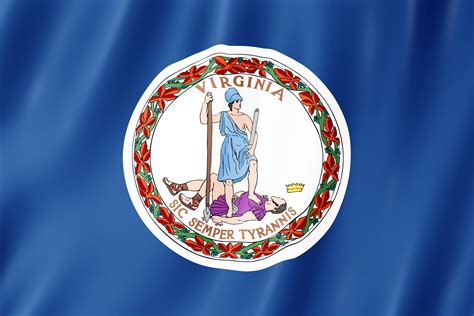 Virginia State Flag Florida Flag Us