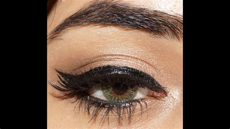 adele inspired glamorous winged liner eye makeup tutorial corallista youtube