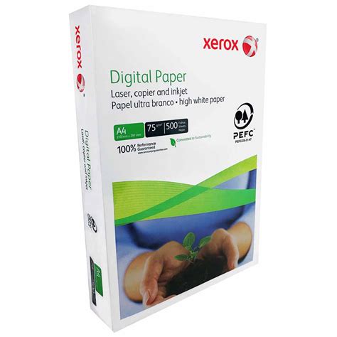 Papel Bond Xerox Digital A4 Paquete 500 Hojas 75gr Plazavea