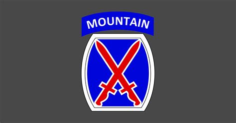 10th Mountain Division Logo 10th Mountain Division Patch Tapestry