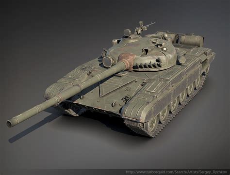 Tank T 72 Game Low Poly 3d Model By Sergey Ryzhkov On Deviantart