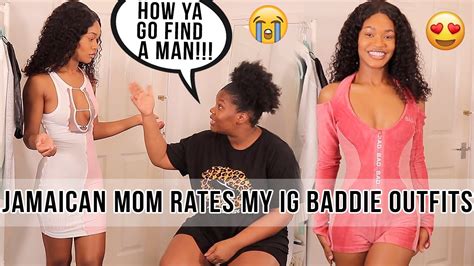 my jamaican mom rates my instagram baddie outfits black owned brand ♡ officialtashika youtube