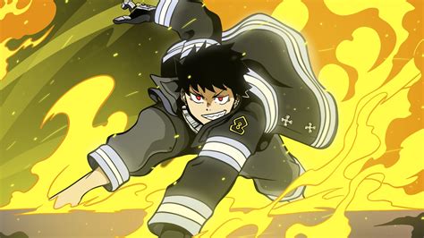 Fire Force Shinra Kusakabe On Fire Hd Anime Wallpapers