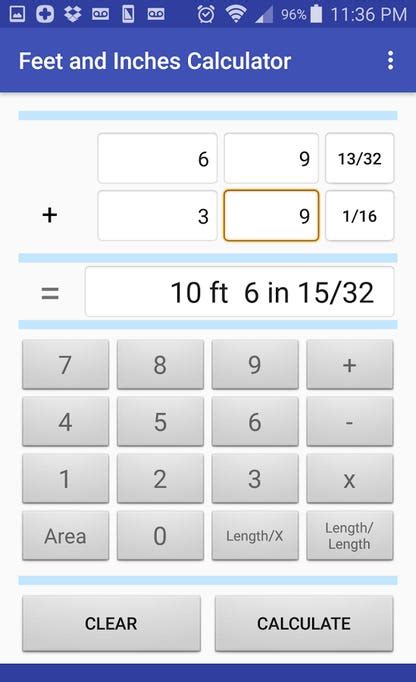 Feet And Inches Calculator Free Download And Software Reviews Cnet