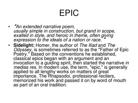 Ppt Epic Poetry Powerpoint Presentation Free Download Id8761281