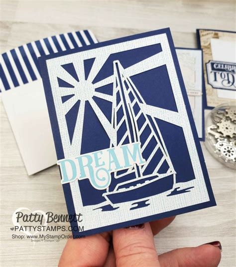 Happiness Blooms Cards And Envelopes With Come Sail Away Patty Stamps