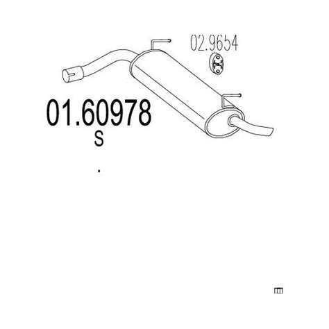 MTS Endtopf NEU für FIAT Panda 1 2 4x4 169 Auspuff Anbauteile NSD