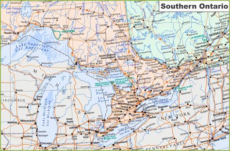 Rivers than on any other river systems in the world. Map Of southern Ontario Canada
