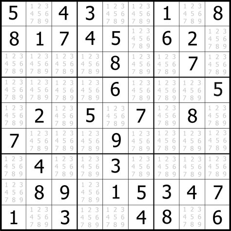 Sudoku Printable Puzzles Easy Sudoku Printable 4 Best Images Of Free